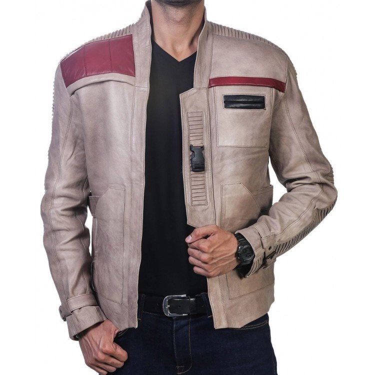 Poe Dameron Jacket Star Wars Finn Brown Jacket