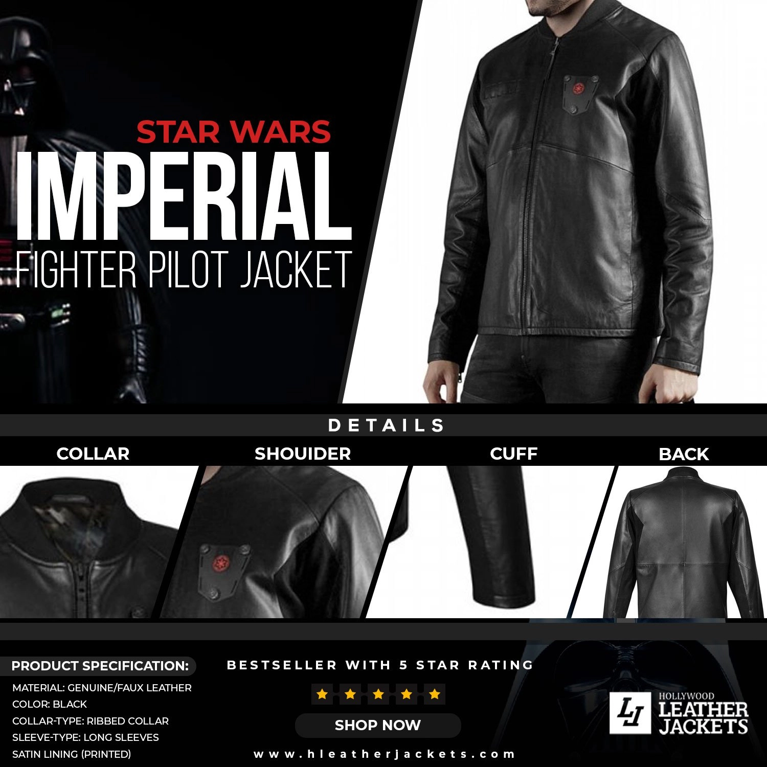 Star wars imperial jacket deals