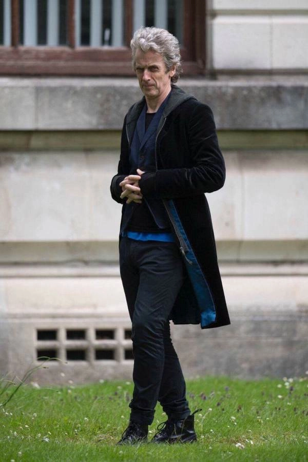 12th Doctor Peter Capaldi Black Coat for Sale