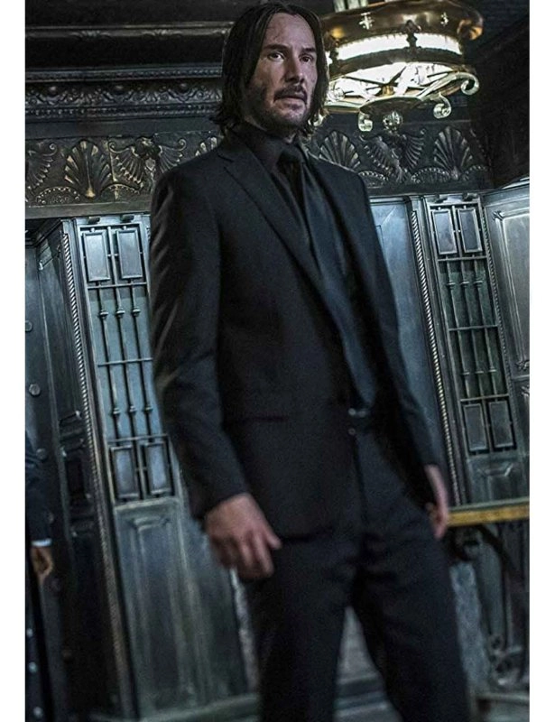 John Wick Suit - Chapter 3 Black Keanu Reeves Suit