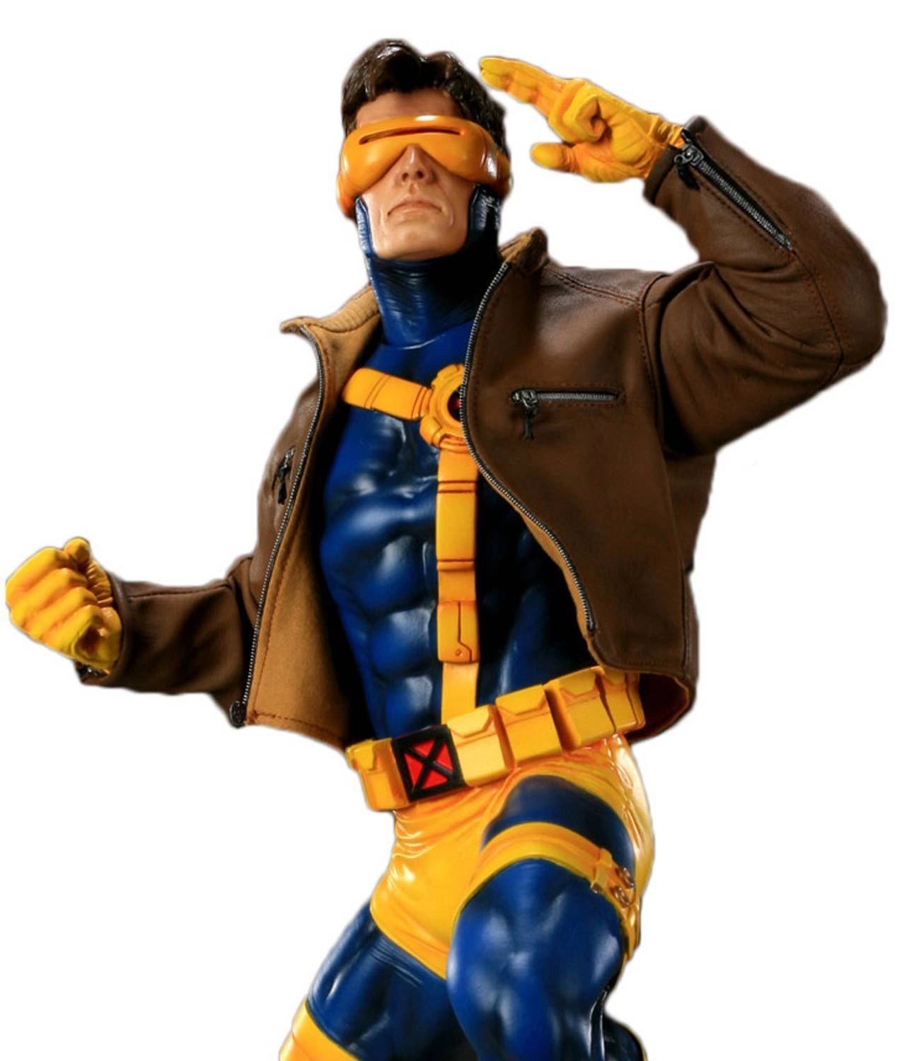 Jim Lee Cyclops Jacket Magnetized Interchangeable Leather Jacket