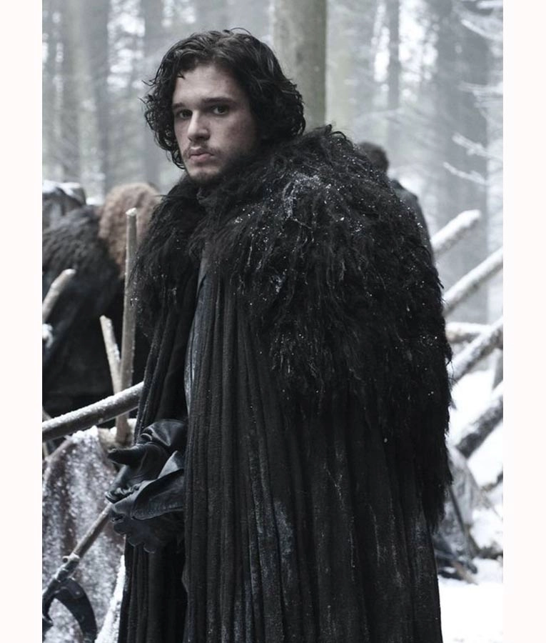 Game of Thrones Jon Snow Nights Watch Cape Costume