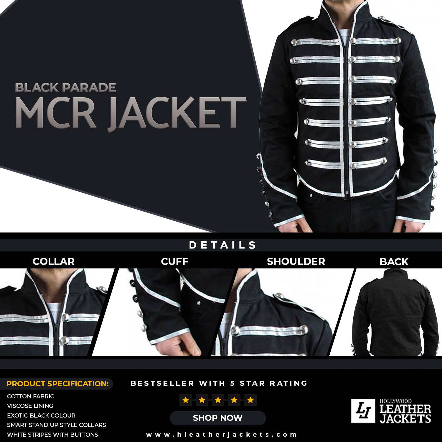 My chemical romance black parade jacket deals