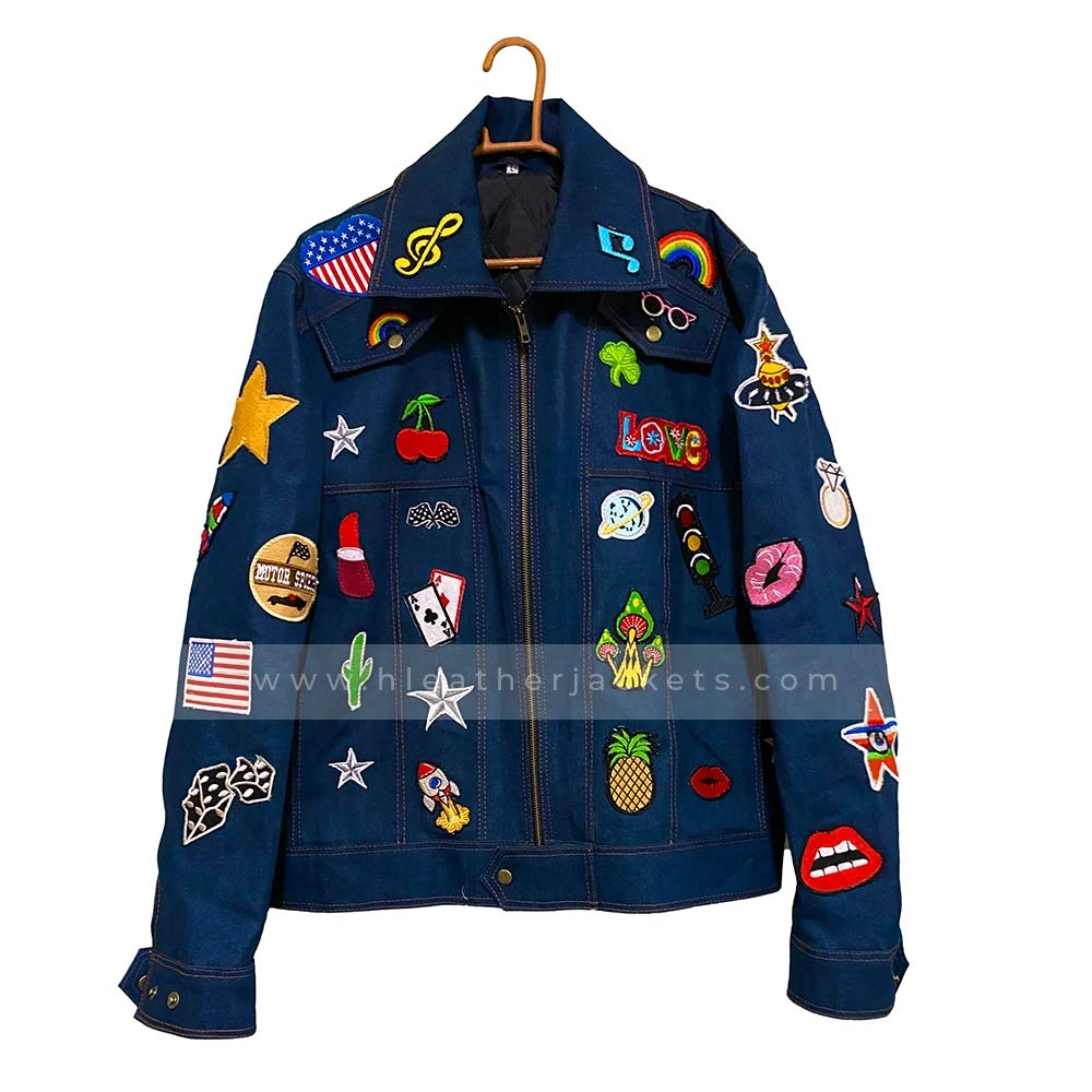 Elton john denim jacket patches clearance