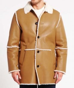 Mens Brown Shearling Coat