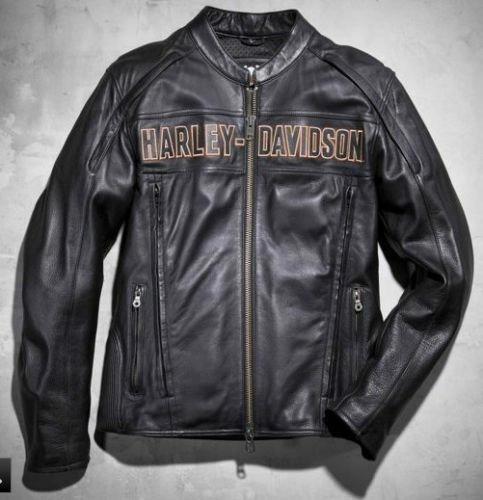 Harley Davidson Men Black Jacket on Hleatherjackets