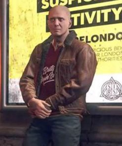 Ian Robshaw Watch Dogs Legion Brown Leather Jacket