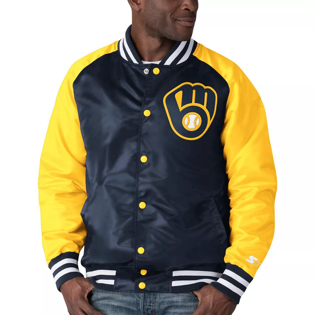 Men's Milwaukee Brewers Starter Jacket | The Lead Off Hitter Jacket