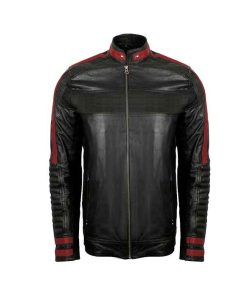 mens-cafe-racer-black--red-leather-jacket