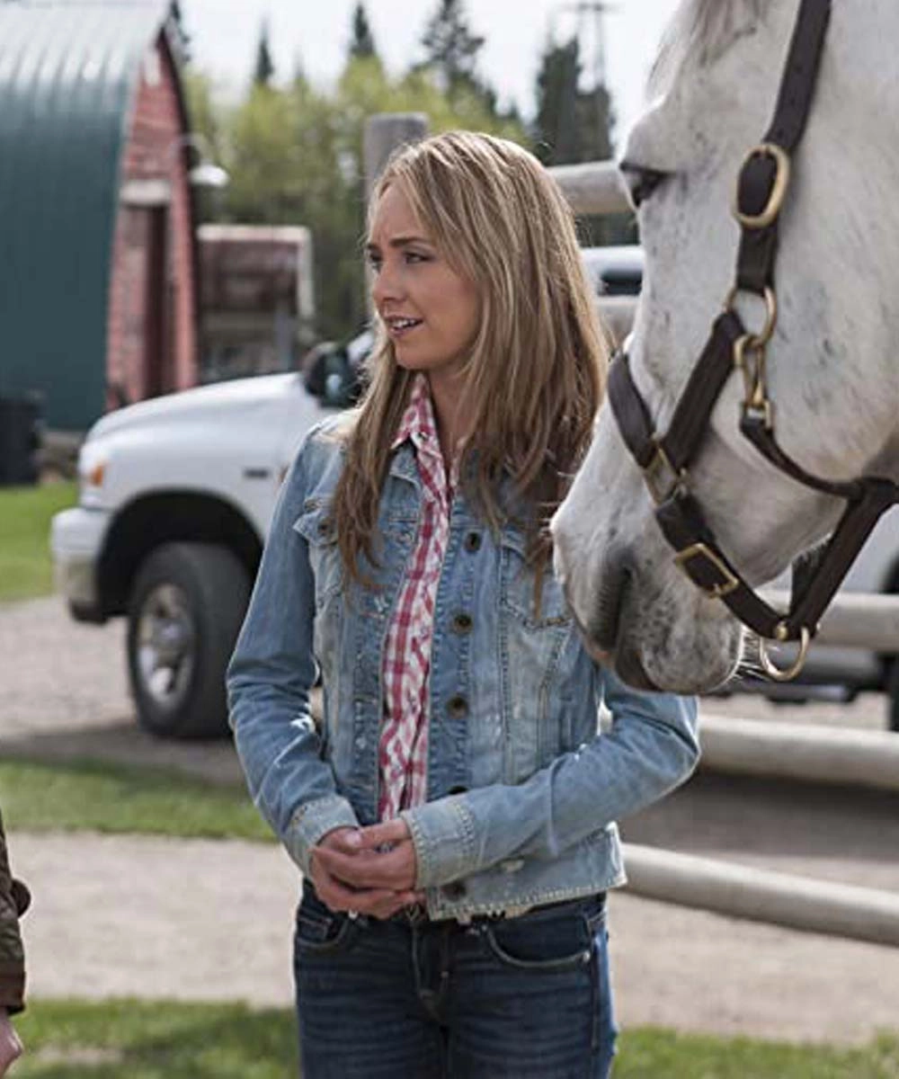 Amy Fleming Heartland Amber Marshall Blue Denim Jacket.