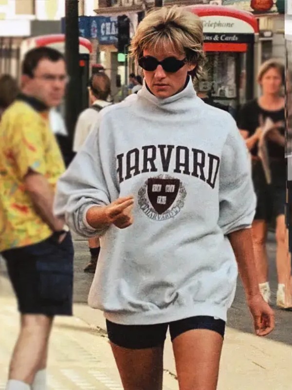 Princess Diana Harvard Sweatshirt Princess Diana s Iconic Harvard sweatshirt