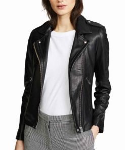 Superman and Lois Black Leather Lois Lane Jacket