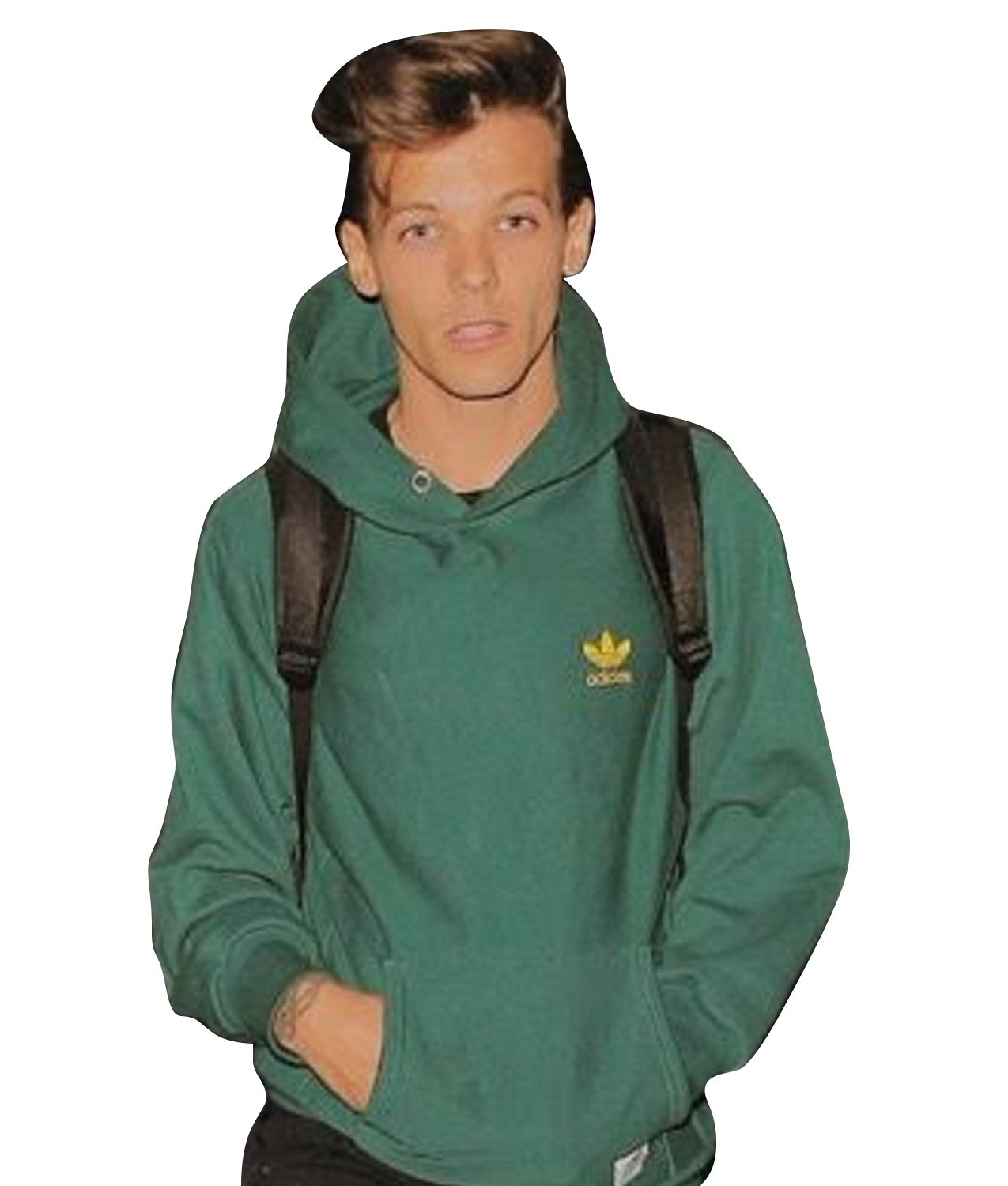 Shop Louis Tomlinson Green Hoodie Hollywood Leather Jackets