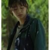 Jung Ho-Yeon Squid Game 2021 Green and Blue Cotton Jacket
