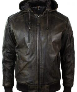 Men’s Dark Brown Leather Jacket