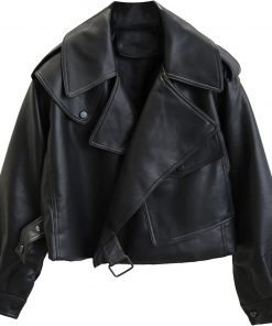 oversized leather jacket for womens