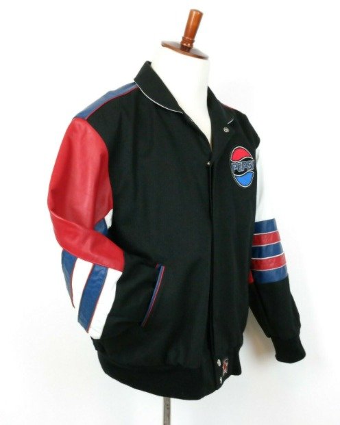 Jeff Hamilton Pepsi Bomber Leather Jacket Hollywood Leather Jackets