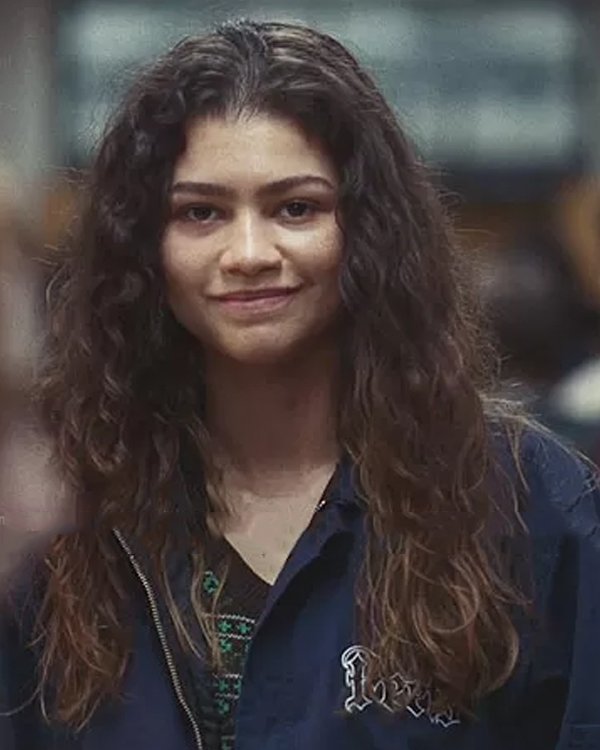 Euphoria Season 2 Rue Bennett Blue Jacket - Hollywood Leather Jackets