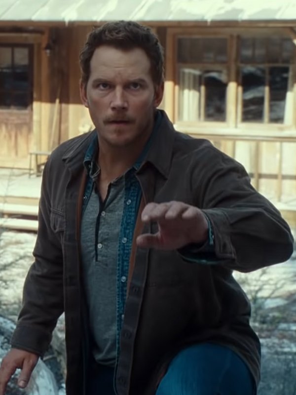Owen Grady Jurassic World Dominion Brown Jacket Chris Pratt