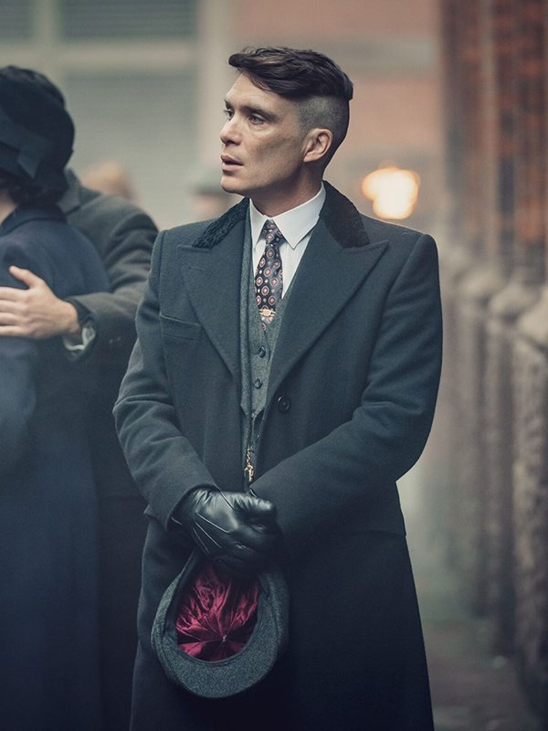 Cillian Murphy Peaky Blinders Thomas Shelby Black Trench Coat