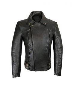 Mens Elite Patrol Leather Jacket – Biker Style 1
