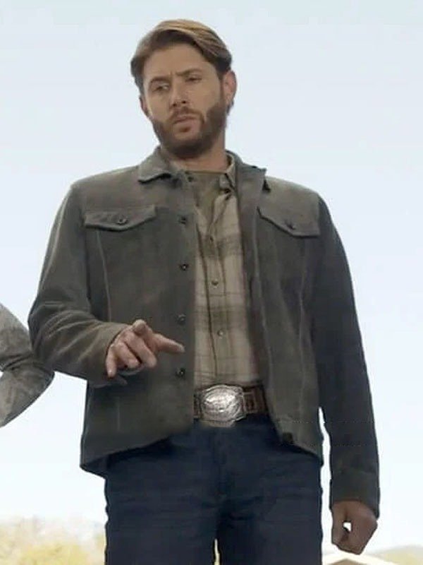 Jensen Ackles Big Sky S3 Grey Suede Leather Jacket