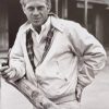 Original Classic Retro Steve Mcqueen Harrington Blue Bomber Jacket