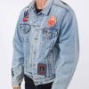 Rock Band Grateful Dead Embroidered Rose Blue Denim Jacket