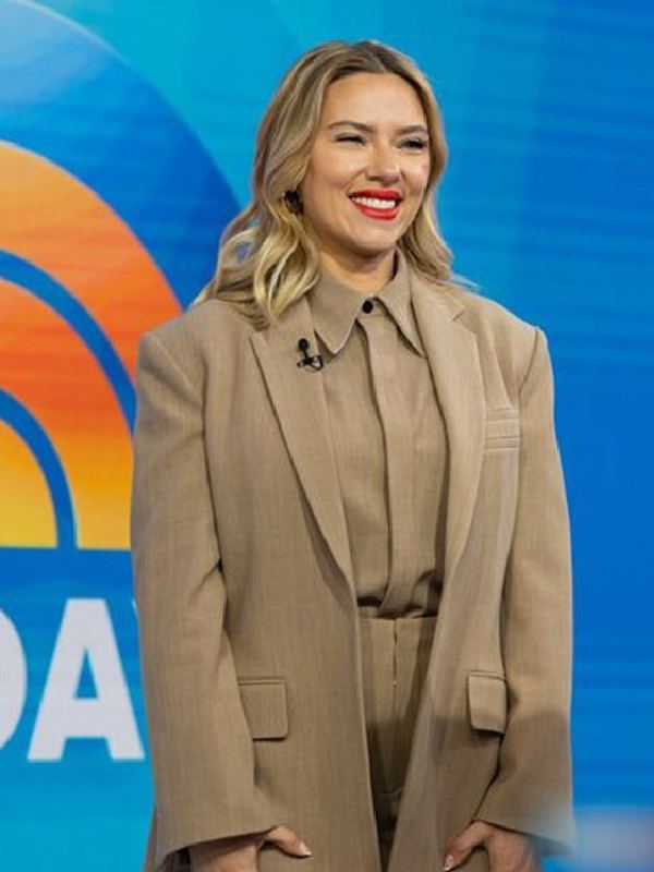 The Today Show Scarlett Johansson Brown Suit