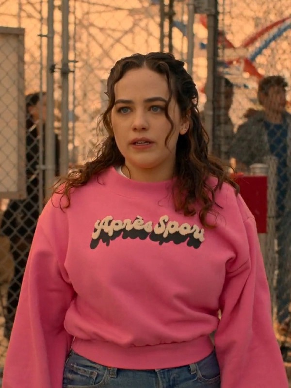 Mary Mouser Cobra Kai S06 Pink Sweatshirt - Hollywood Leather Jackets