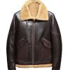 Flight Leather Jacket Fur Coat