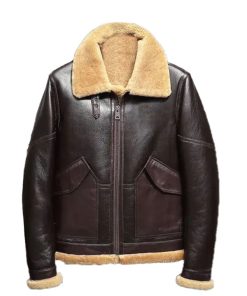 Flight Leather Jacket Fur Coat