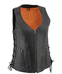 Leather Vest For Women's