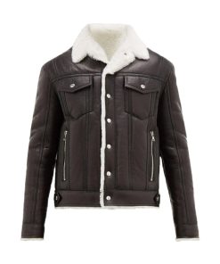 Men Streetstyle Shearling Jacket