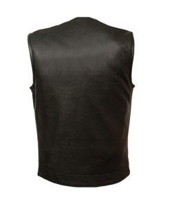 Men's Collarless Black Vest