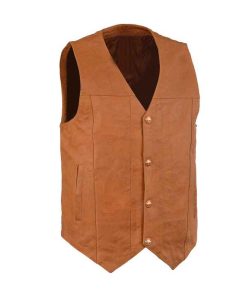 brown-plain-vest-for-men