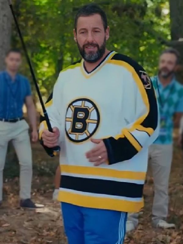 Happy Gilmore 2 Adam Sandler White Blank Boston Hockey Jersey Happy Gilmore 2 Adam Sandler Blank Boston Jersey
