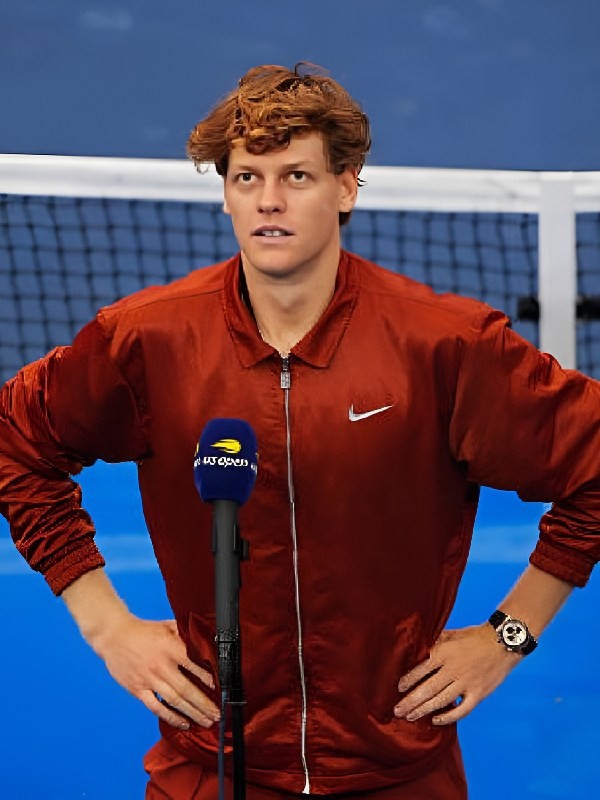NYC US Open 2025 Jannik Sinner Full Zip Orange Tennis Track Jacket US Open 2025 Jannik Sinner Orange Jacket