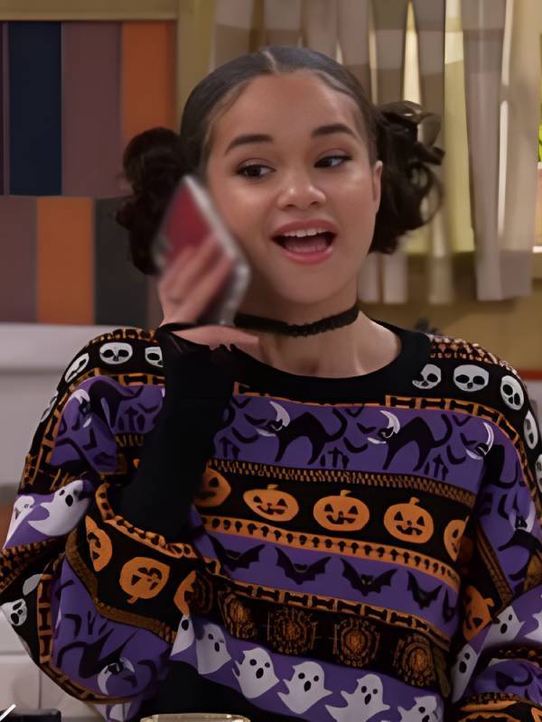 Wizards Beyond Waverly Place S02 Janice LeAnn Brown Halloween Pumpkin Sweater Wizards Beyond Waverly Place S02 Janice LeAnn Brown Halloween Pumpkin Sweater - new arrival