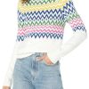 TV Series Pluribus S1 Carol Sturka Knitted Print Sweater in White
